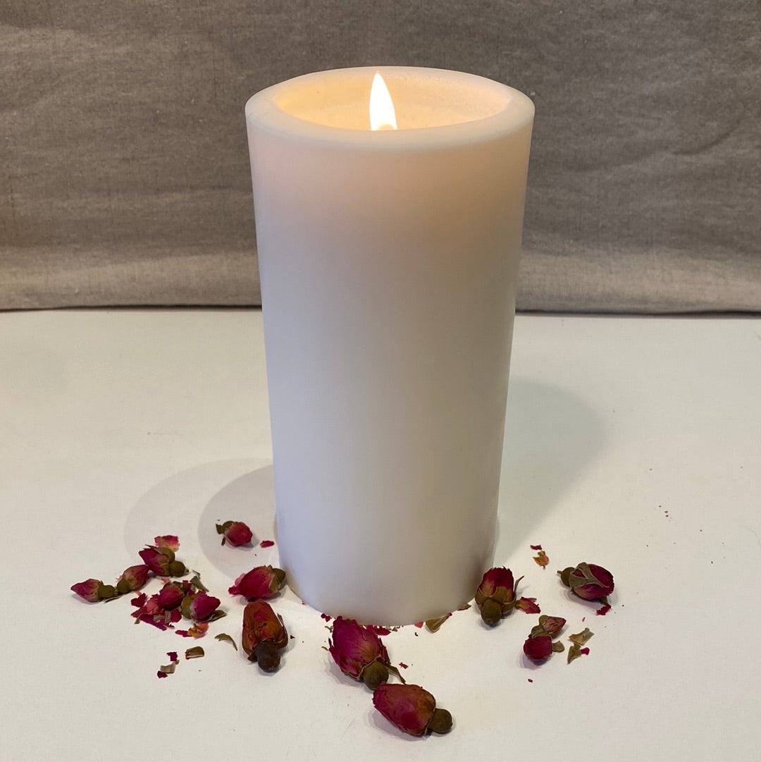 White Pillar Candle